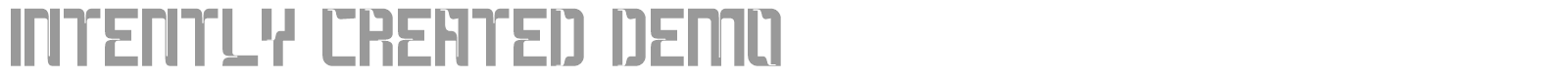 Intently Created font preview